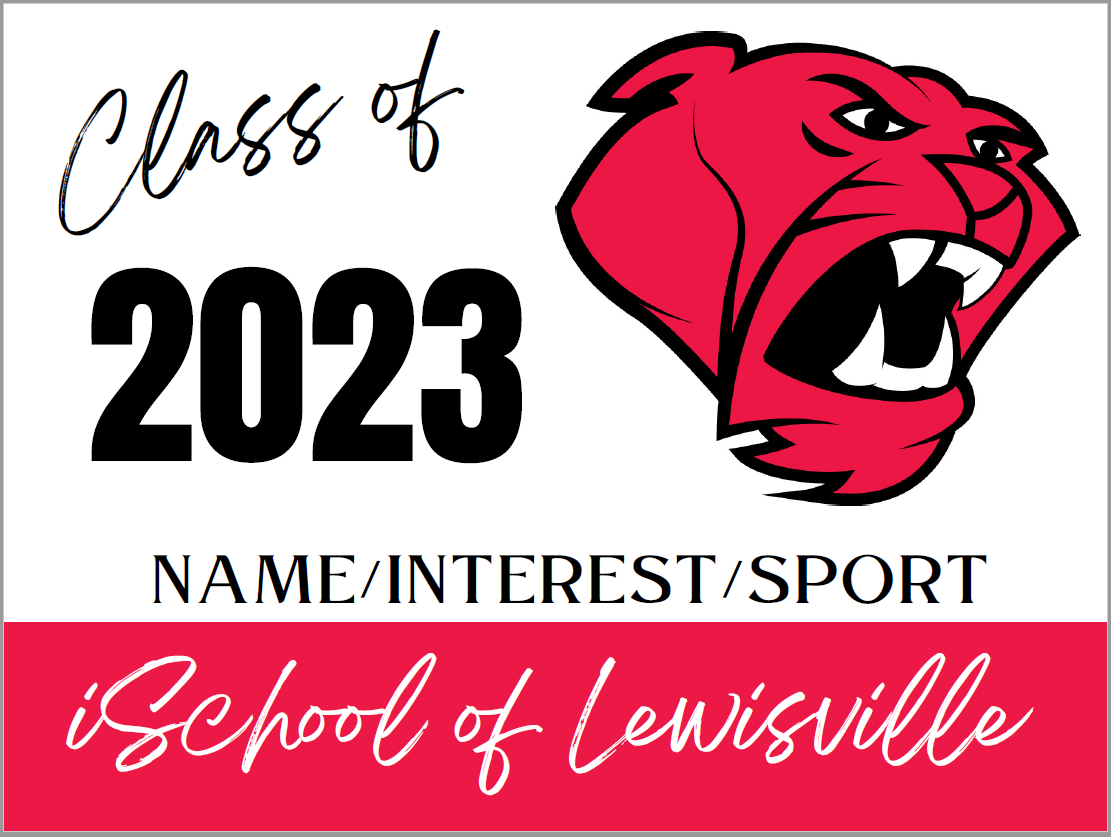 Yard Sign - Senior 2023 (customizable)